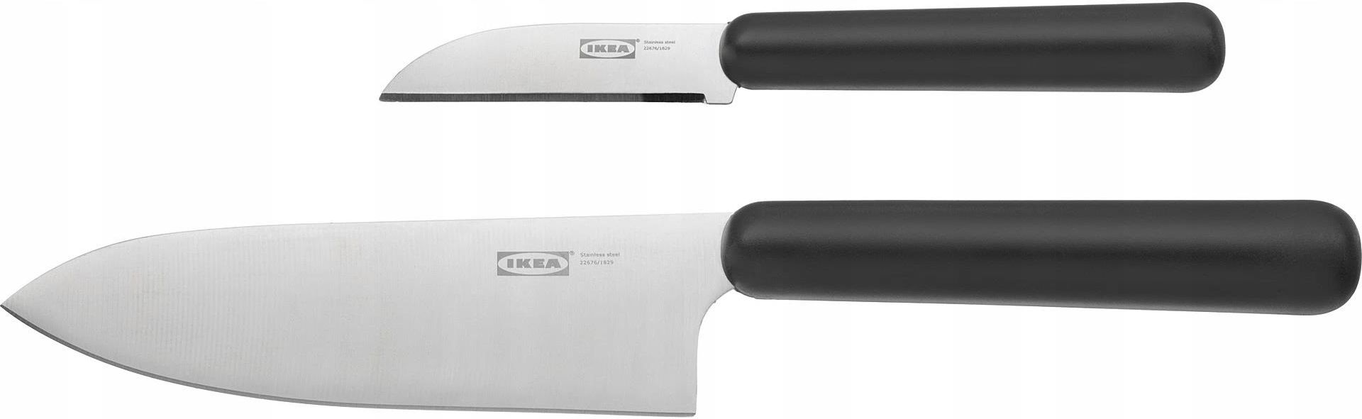 IKEA ASIA FORDUBBLA Messerset – 2-teilig, Grau, Scharfe Küchenmesser Für Den Alltag