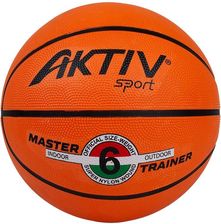 Zdjęcie Aktivsport Piłka Do Koszykówki Master Trainer Gumowa Rozmiar 6 Unisex Pomarańczowy - Śrem