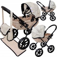 Zdjęcie Doris Wózek Dla Lalek Głęboki Gondola Składany Regulowana Buda Torba Lalki - Trzebinia