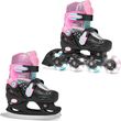 Raven Rolki Łyżwy Figurowe Regulowane 2W1 Loret Świecące Kółka Led