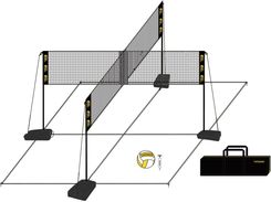 Zdjęcie Power Shot Zestaw Do Siatkówki 4 Osoby Unisex Czarny - Krosno