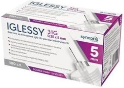 Zdjęcie Synoptis Pharma Igła Do Pena Iglessy 31G 0.25X5mm 100 Sztuk - Ostroróg