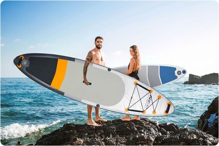 Надувне весло для SUP-дошки Neo Sport Aquasurf 320 см унісекс білого кольору 12148702 - фото 6