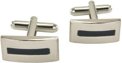 Zdjęcie Męskie Spinki do Mankietów - Alties - Srebrne, Czarny Akcent SPMALT0463 - Krosno