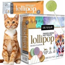Zdjęcie Dr Malou Przysmak Lollipop Mix Smaków Dla Kota 25G - Rumia