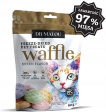 Zdjęcie Dr Malou Przysmak Waffle Mix Smaków Dla Kota 60G - Dębica