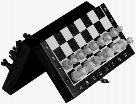 Sunrise Chess & Games Szachy drewniane MAGNETYCZNE mini 20cm - czarne CH140M BLACK
