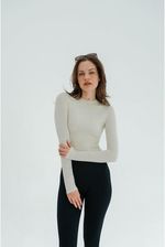 Zdjęcie Moonholi Longsleeve Do Jogi Damski Vogue Z Długim Rękawem Białe - Libiąż