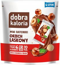 Zdjęcie Dobra Kaloria   Mini Batoniki Orzech Laskowy 108g Bez Cukru - Tczew