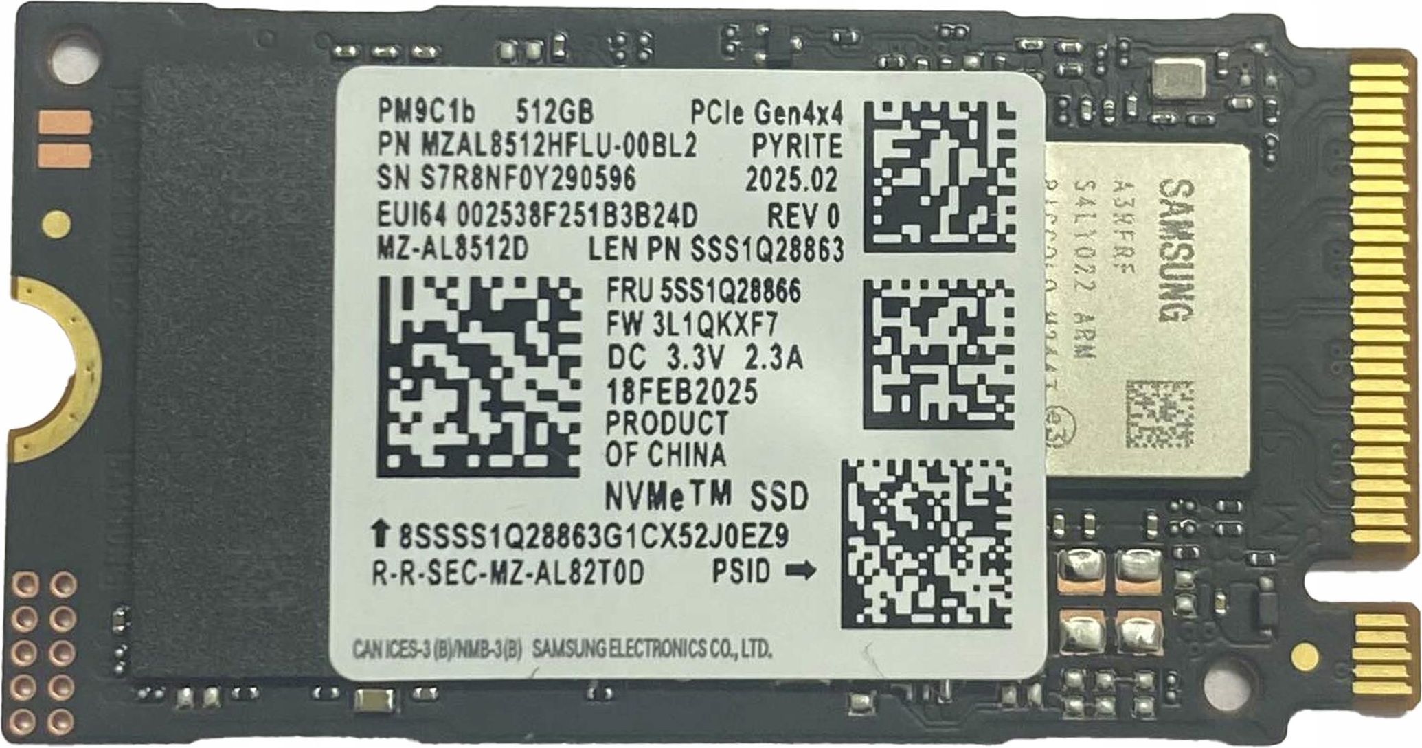 Dysk SSD Samsung Dysk Ssd M.2 2242 NVMe PCIe 4.0 Gen4x4 512GB