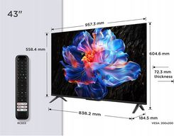 Zdjęcie Telewizor LED TCL 43P6K 43 cale 4K UHD - Tomaszów Mazowiecki