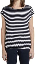 Zdjęcie Tom Tailor Koszulka Turystyczna Damska Striped Crew-Neck - Nowa Sól