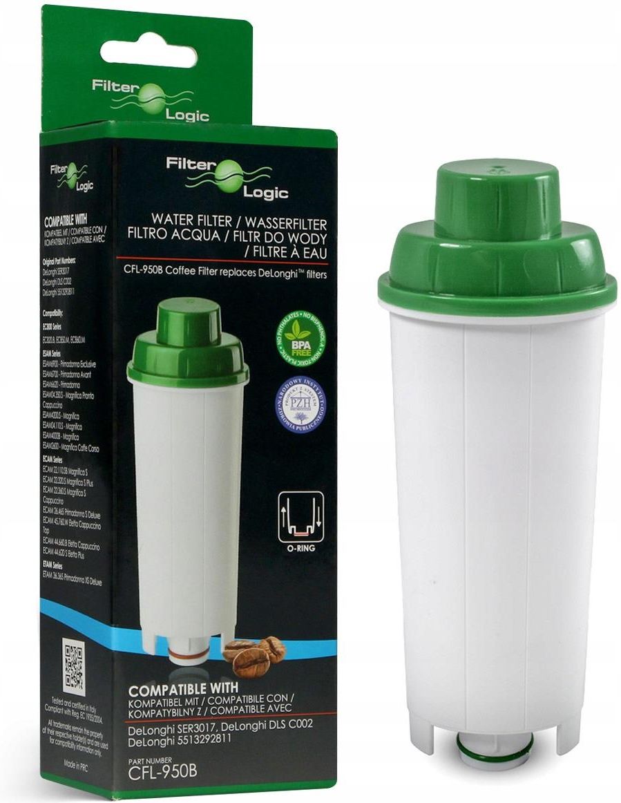 5x FilterLogic Wasserfilter CFL-950B - Passend Für DeLonghi Kaffeemaschinen