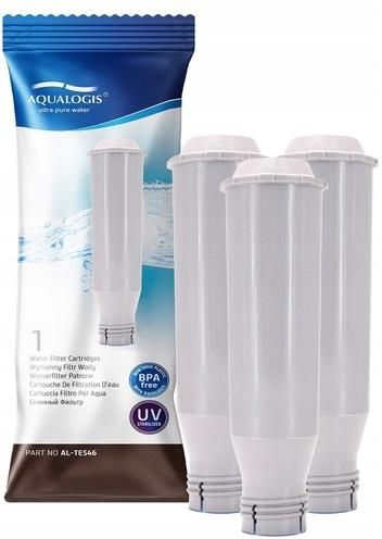 Lot De 3 Filtres à Eau Aqualogis Compatibles Krups F088 | Pour Machines EA82xx, EA90xx, EA80xx, Jura, Melitta Barista
