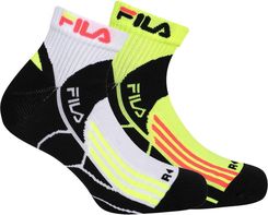 Zdjęcie Fila 2-Pack Skarpet Quarter Do Biegania Biało-Żółte-Fluo 35-38 - Małomice