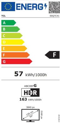 50-дюймовий міні-телевізор Tcl QD-50Q7C з роздільною здатністю 4K UHD та діагоналлю 4 дюймів - фото 2