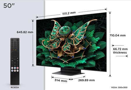 50-дюймовий міні-телевізор Tcl QD-50Q7C з роздільною здатністю 4K UHD та діагоналлю 4 дюйми - фото 6