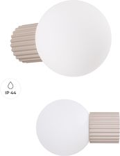 Zdjęcie Sollux Lighting Kinkiet Tuba Klosz Kula Szaro Brązowy Halo Taupe Ip44 Lampa (SL1742) - Dzierzgoń