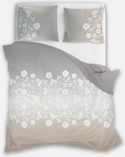 Zdjęcie Faro Pościel Z Satyny Bawełnianej Szaro-Beżowa Piano 160x200cm - Puszczykowo