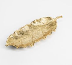 Zdjęcie Agata Patera Dekoracyjna Liść Złota 31x12cm - Wąchock