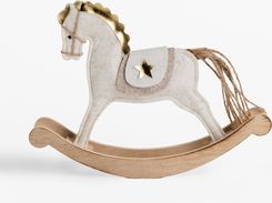 Zdjęcie Agata Figurka Dekoracyjna Biała Koń Na Biegunach 30cm - Oświęcim