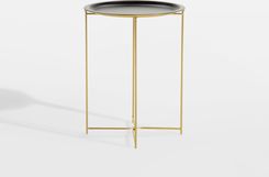 Zdjęcie Agata Stolik Z Tacą Czarno-Złoty 48cm - Wałbrzych