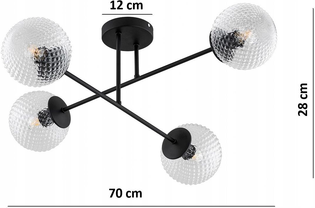Lampa Sufitowa yrandol Szklane Przezroczyste Kule Kryszta Stella Led lampa-sufitowa-yrandol-szklane-przezroczyste-kule-kryszta-stella-led