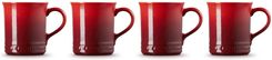 Zdjęcie Le Creuset Zestaw 4szt. Kubków Kamionka 400ml Wiśniowy (79207400600000) - Stargard