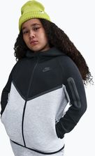 Zdjęcie Bluza dziecięca Nike Sportswear Tech Fleece Full-Zip dark grey heather/black/black/black - Warszawa