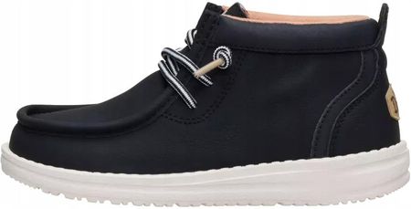 HeyDude Dziecięce Buty Mokasyny Wsuwane Skórzane Classic Wally Mid 31