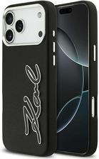 Zdjęcie Karl Lagerfeld Etui FW Grained Signature Logo do iPhone 17 Pro Max czarny - Tychy