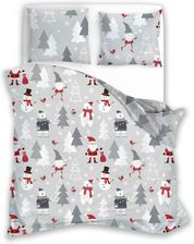 Zdjęcie Faro Scandic Wśród Śnieżnych Drzew 3-Częściowy Komplet Pościeli Bawełna 160x200cm - Polanów