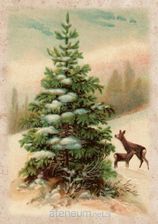 Zdjęcie Karnet St486 B6 + Koperta Święta Choinka I Sarny - Turek