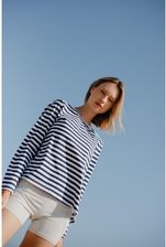 Zdjęcie Moonholi Longsleeve Do Jogi Hamptons W Paski Niebieskie - Warka