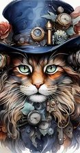 Zdjęcie Diamentowa Mozaika Kot Steampunkowy No-2000328 - Piastów