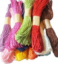 Zdjęcie Hurt 7&7 Zestaw 12 Kolorowych Sznureczków Dekoracyjnych 30M Mix Kolorów 360 Łącznie - Mrocza