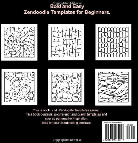 Zendoodle Templates 2 Bold And Easy For Beginners. - Ceny i opinie ...
