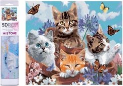 Zdjęcie Norimpex Diamentowa Mozaika Kotki 30X40Cm Zestaw Kreatywny - Sierpc