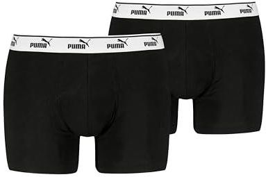 PUMA Męskie bokserki męskie, czarne, rozmiar M (2 sztuki), czarny, M