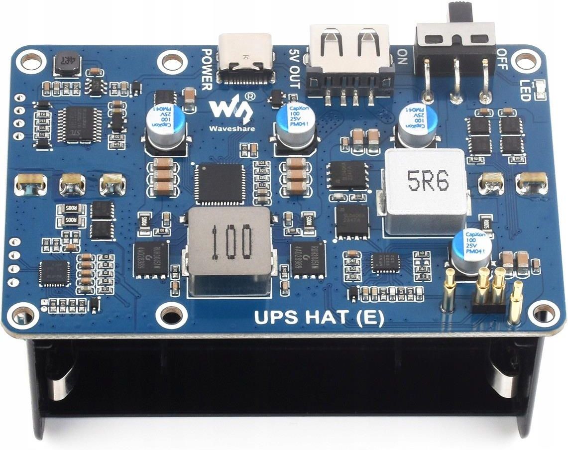 Mikrokontroler Zasilacz awaryjny Ups Hat (e) do Raspberry Pi na 4×21700 ...