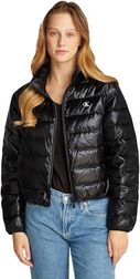 Calvin Klein Jeans Damska kurtka puchowa UL DOWN SHINE PUFFER J20J224698, czarna (Ck Black), XS, Czarny (Ck Black), XS