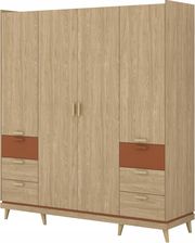 Zdjęcie Helvetia Szafa Na Ubrania Pojemna Garderoba 190X210Cm Kolor Dębu Scandi 2131801 - Lubań