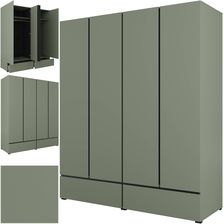 Helvetia Nowoczesna Mi�towa Zielona Szafa 4 Drzwiowa Cross 24Gwmy20 1868972607