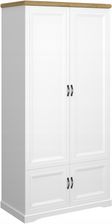 Zdjęcie Mebelbos Szafa Na Ubrania Z Drążkiem I Frezowanym Frontem Dąb Harbor Biały Riva 3772971 - Ostrów Wielkopolski