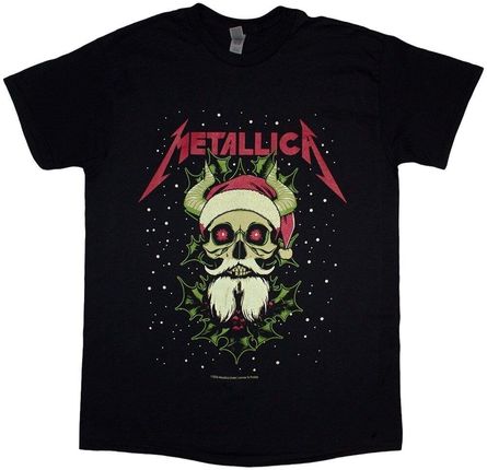 Metallica Koszulka Santa Horns Unisex Black S