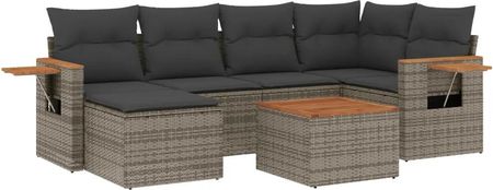 Gravora Modułowy Zestaw Mebli Ogrodowych Szary Z Rattanem Pe I Schowkiem 62X62X69cm G02190020