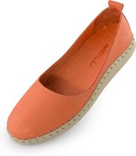 Zdjęcie Damskie baleriny skórzane NELL — Pumpkin Orange - Darłowo