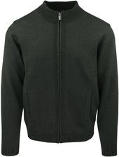 Zdjęcie Rozpinany Sweter na Zamek - Lasota - Oliwkowy, z Kieszeniami SWLSTArobertOLIWKA - Jarosław