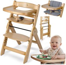 Zdjęcie Nukido Drewniane Krzesełko Do Karmienia Timo 702000 - Miechów