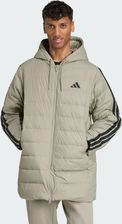 Zdjęcie adidas Parka Z Kapturem Essentials Climawarm 3-Stripes Light Down Szare - Sieradz